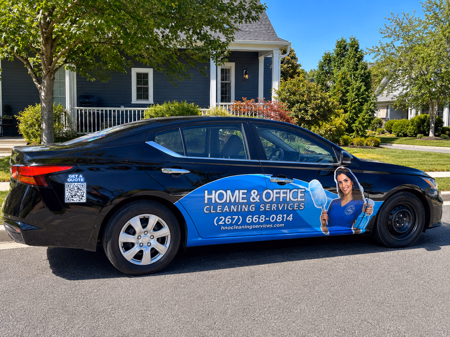 Home & Office Cleaning Services vehicle wrap in Palmyra, NJ