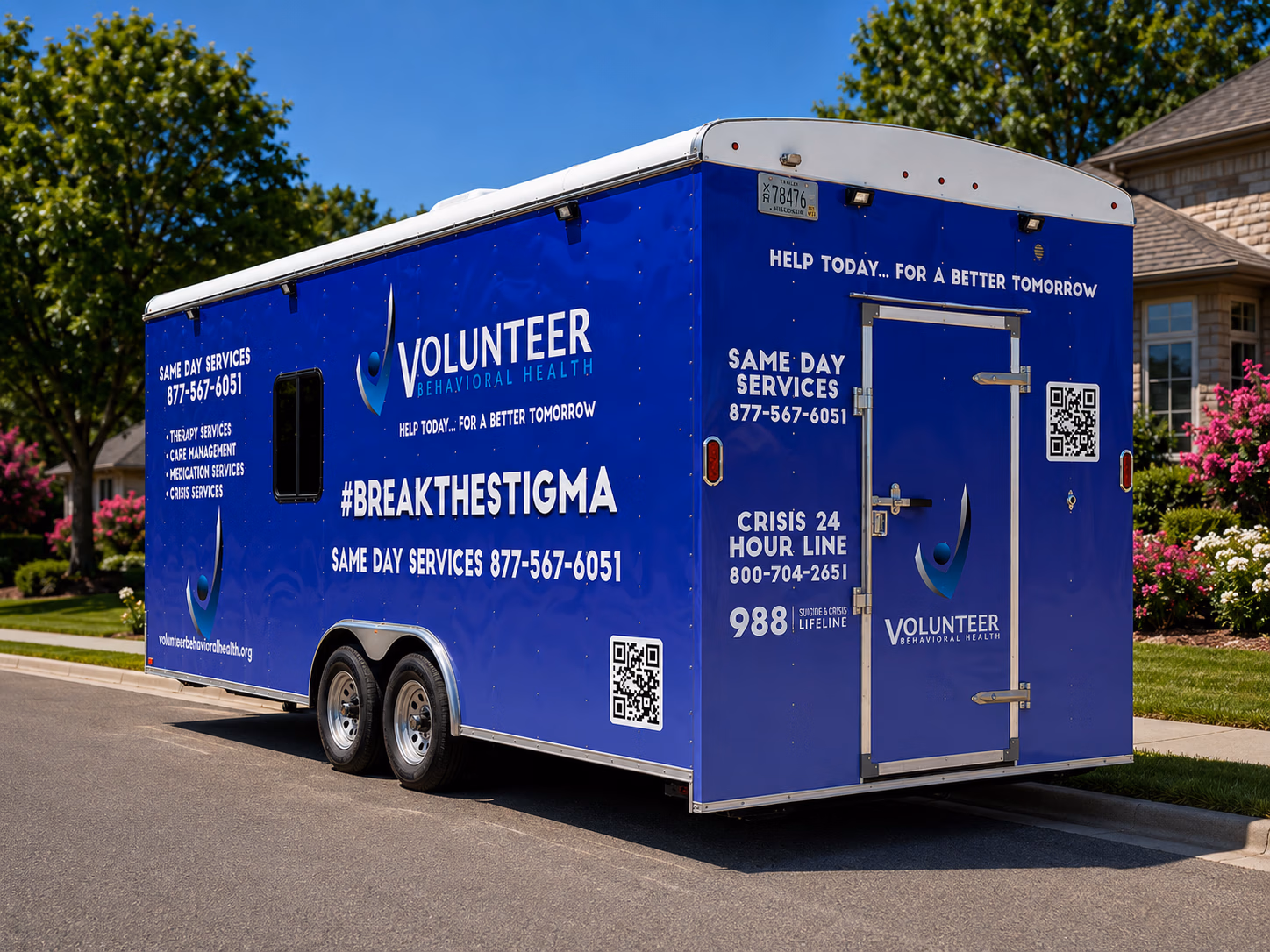 Volunteer Behavioral Health vehicle wrap