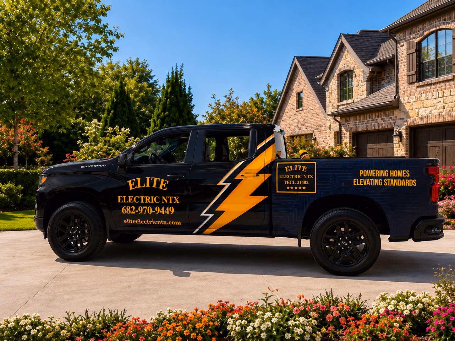 Elite Electric NTX vehicle wrap in Fort Worth, TX