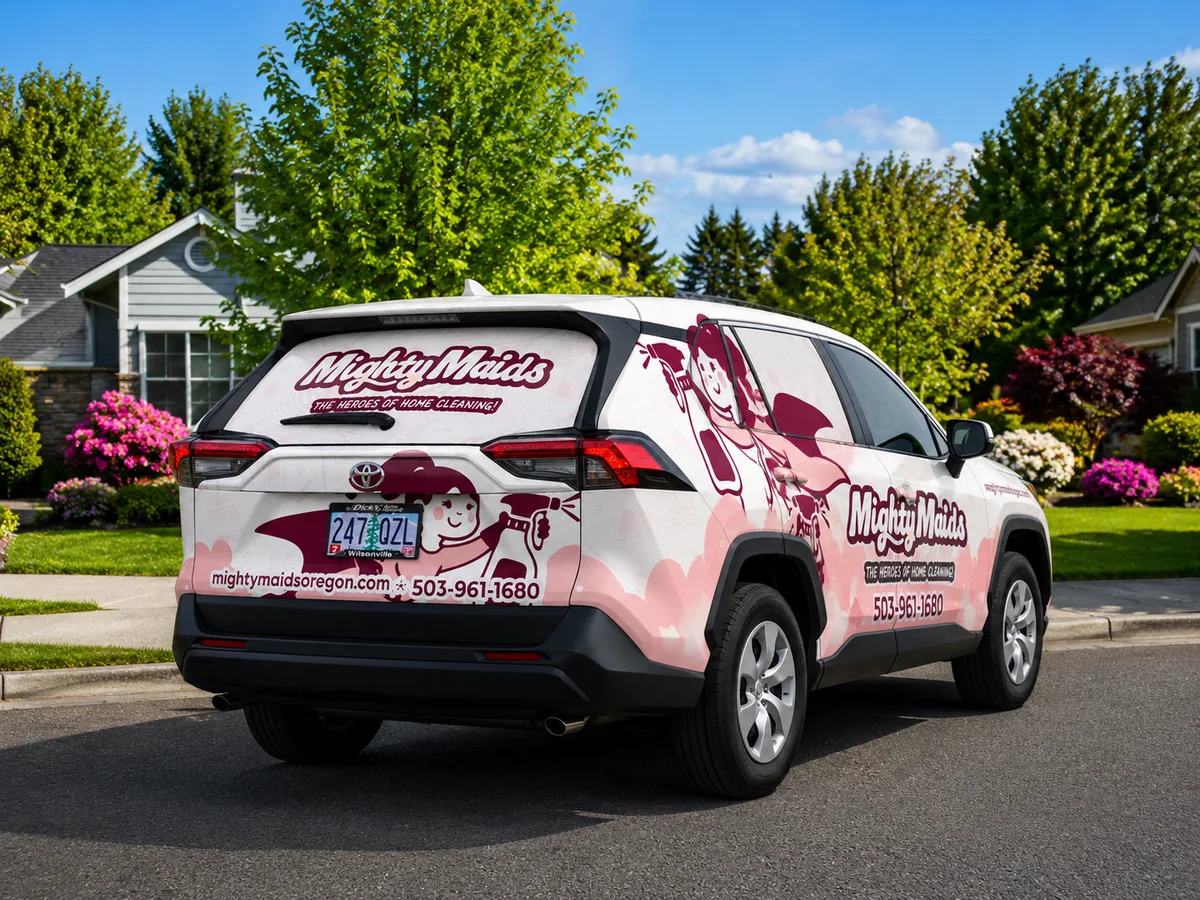 Full wrap on a Toyota RAV4 SUV in Eugene, OR