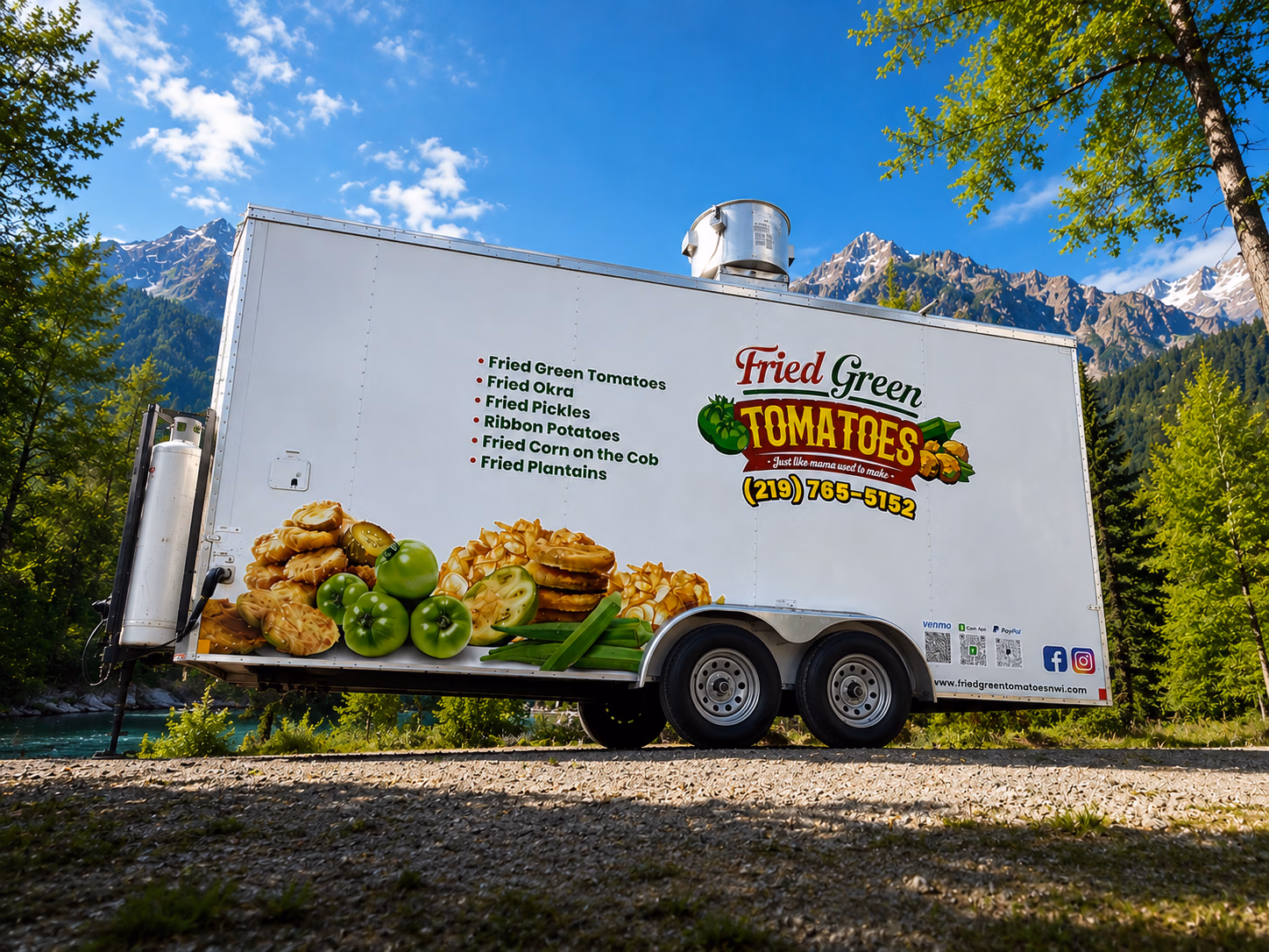 Fried Green Tomatoes vehicle wrap in East Chicago, IN