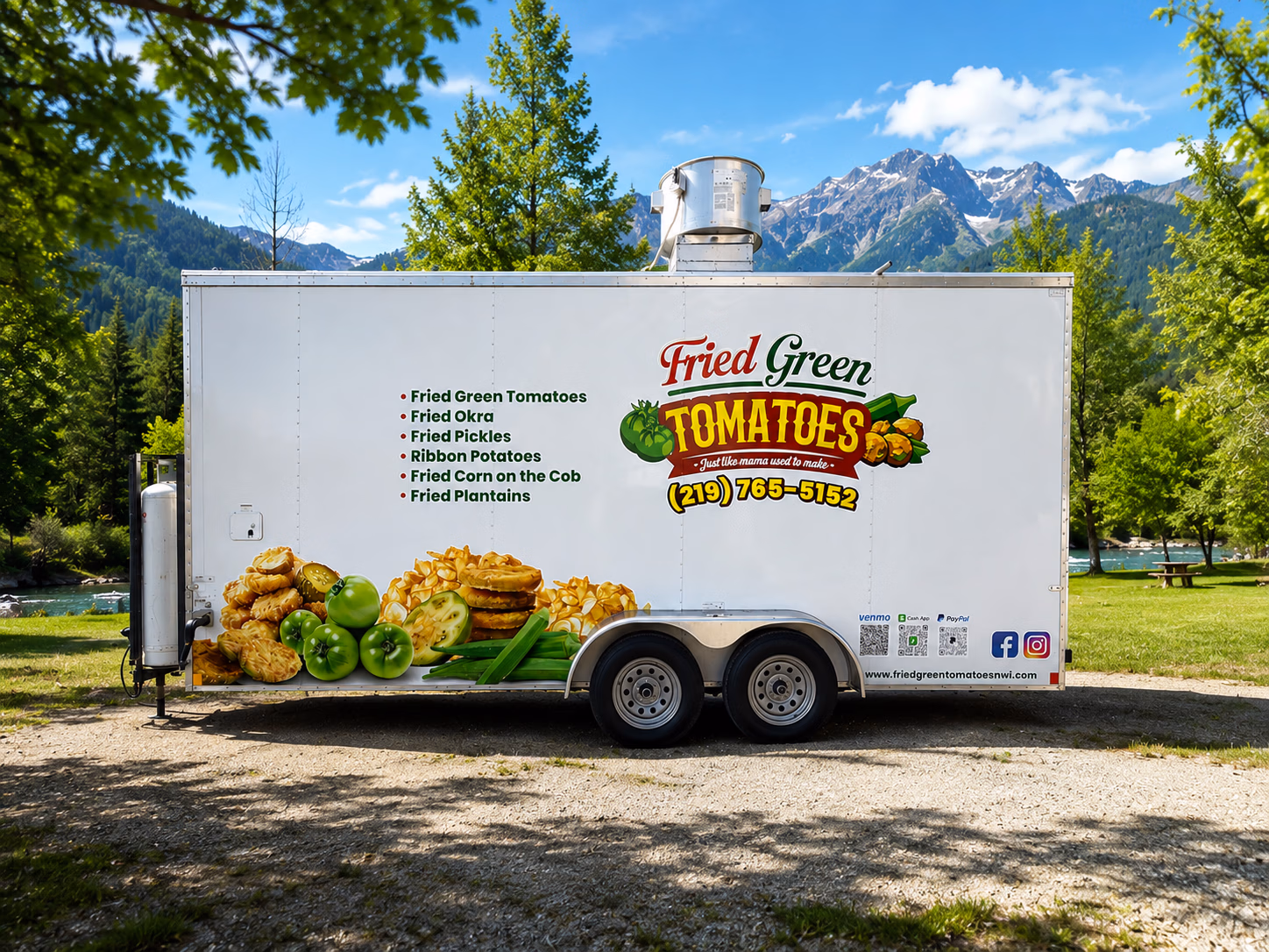Fried Green Tomatoes vehicle wrap in East Chicago, IN