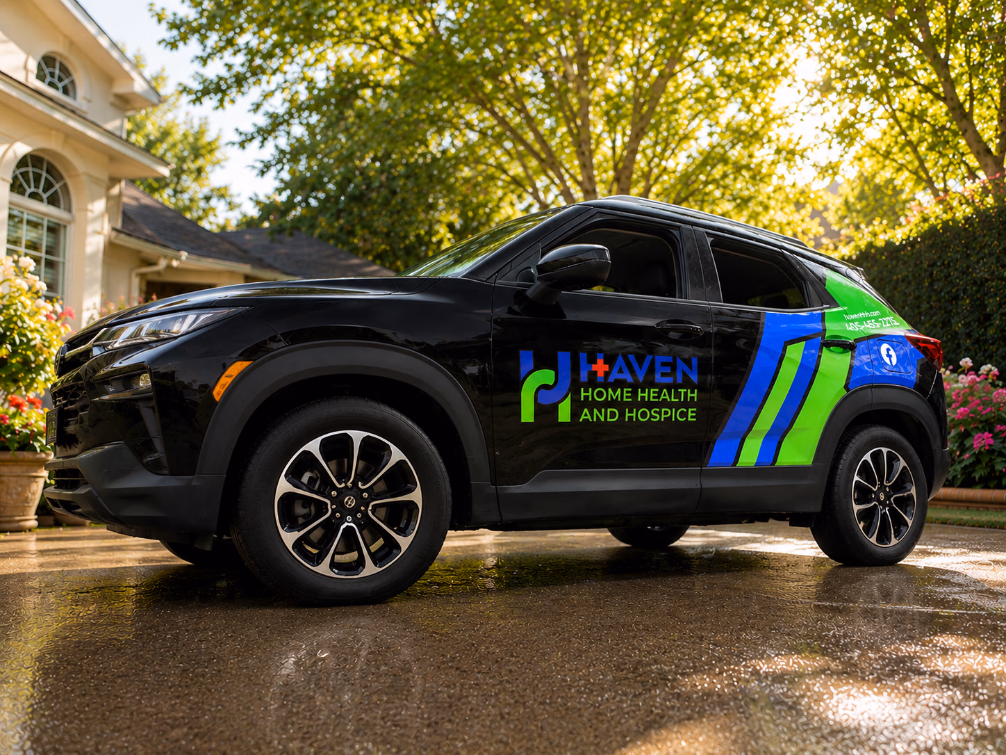 Haven Home Health and Hospice vehicle wrap in Oklahoma City, OK