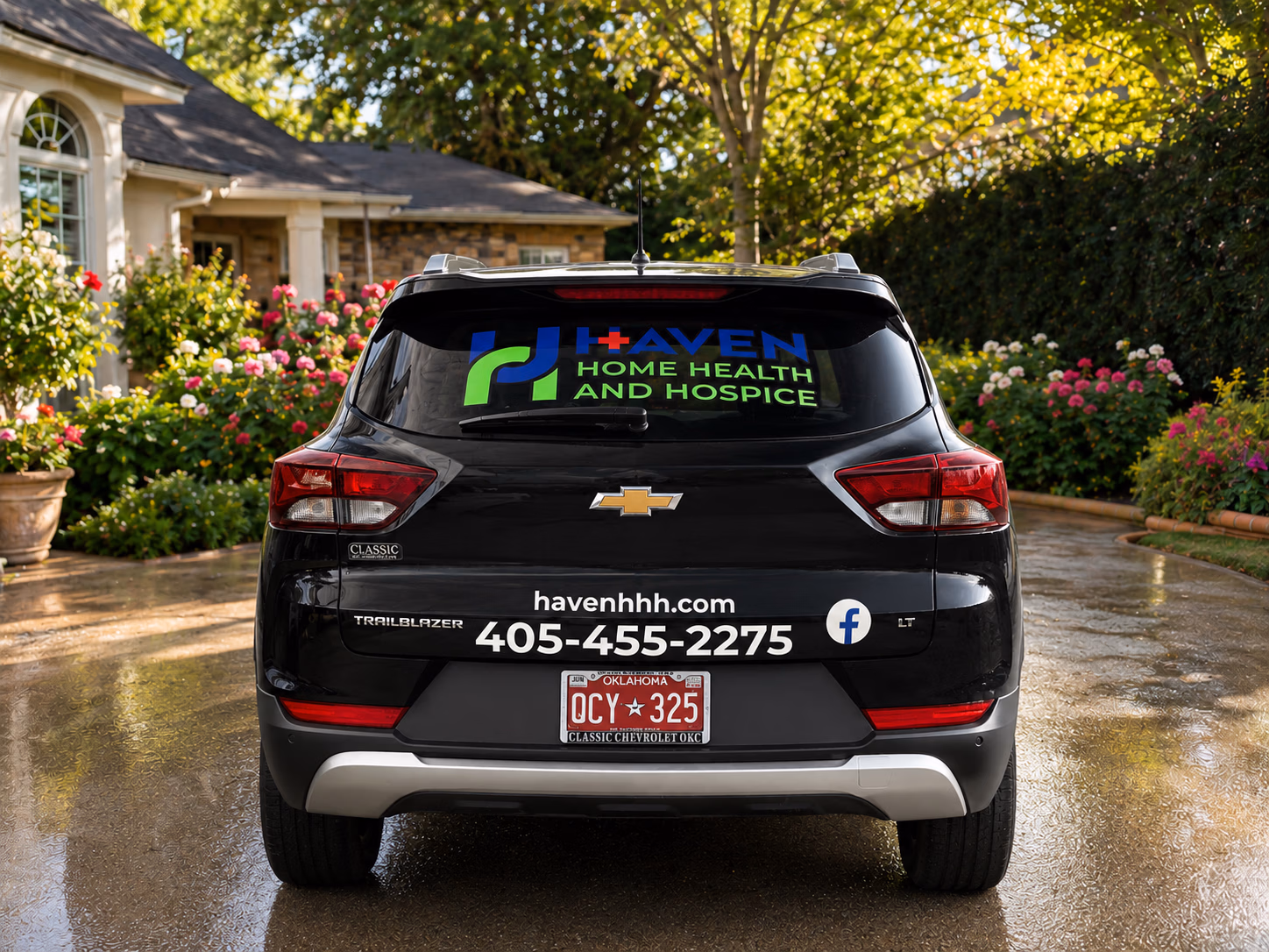 Haven Home Health and Hospice vehicle wrap in Oklahoma City, OK