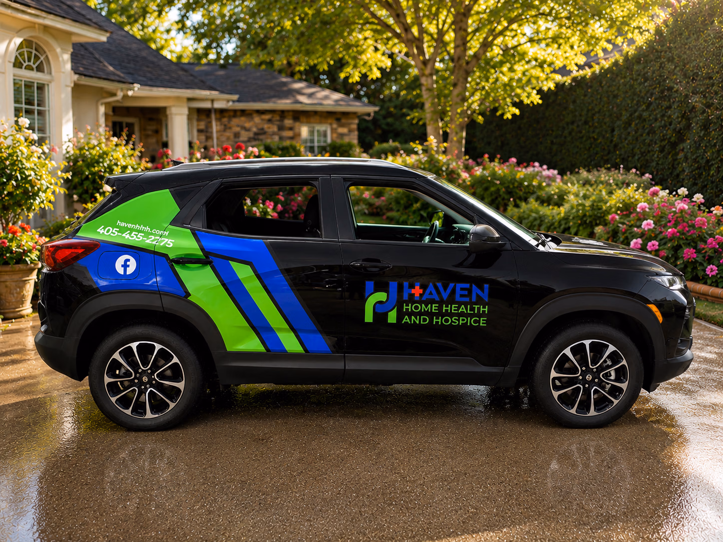 Haven Home Health and Hospice vehicle wrap in Oklahoma City, OK