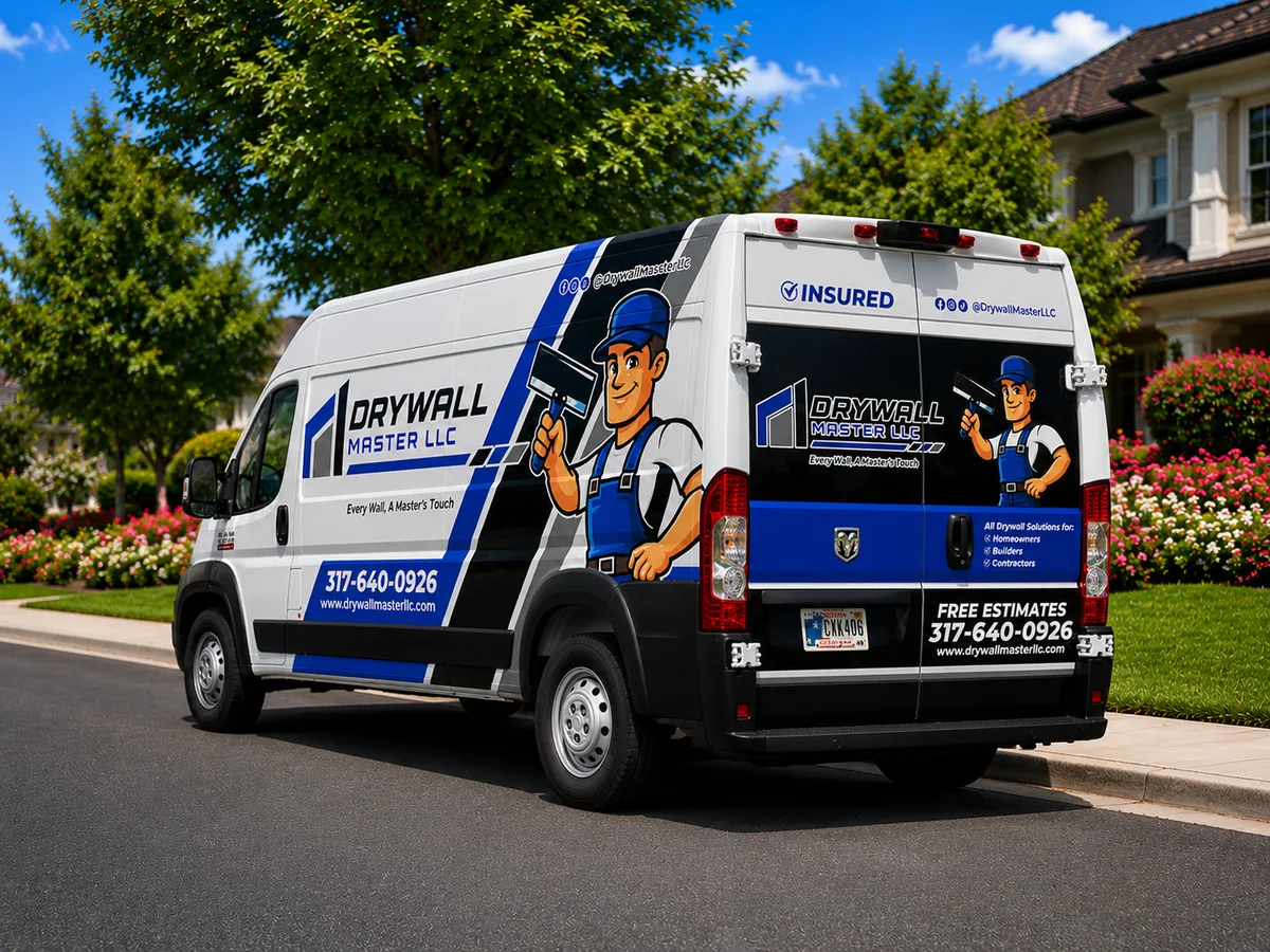 Partial wrap on a RAM ProMaster van in Indianapolis, IN