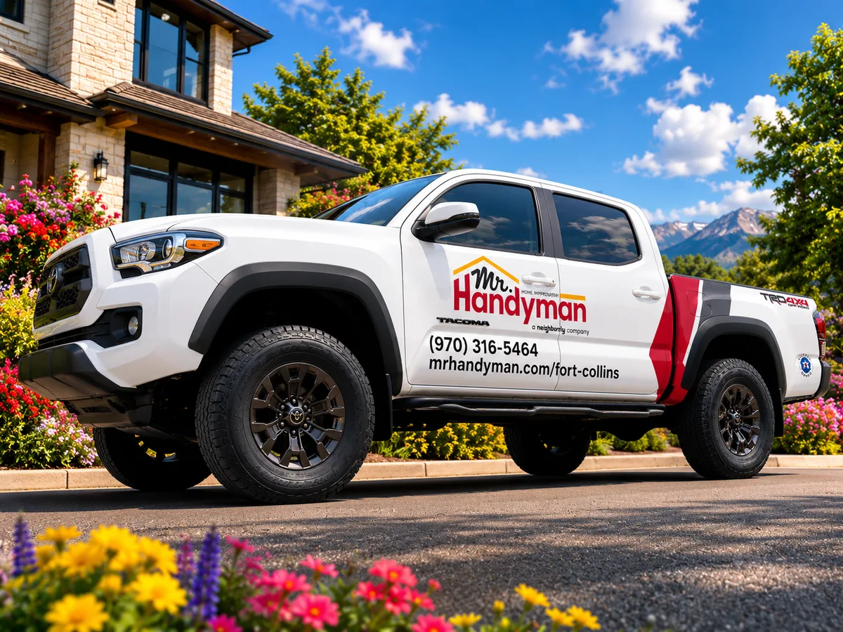 Spot graphics on a Toyota Tacoma truck in Fort Collins, CO