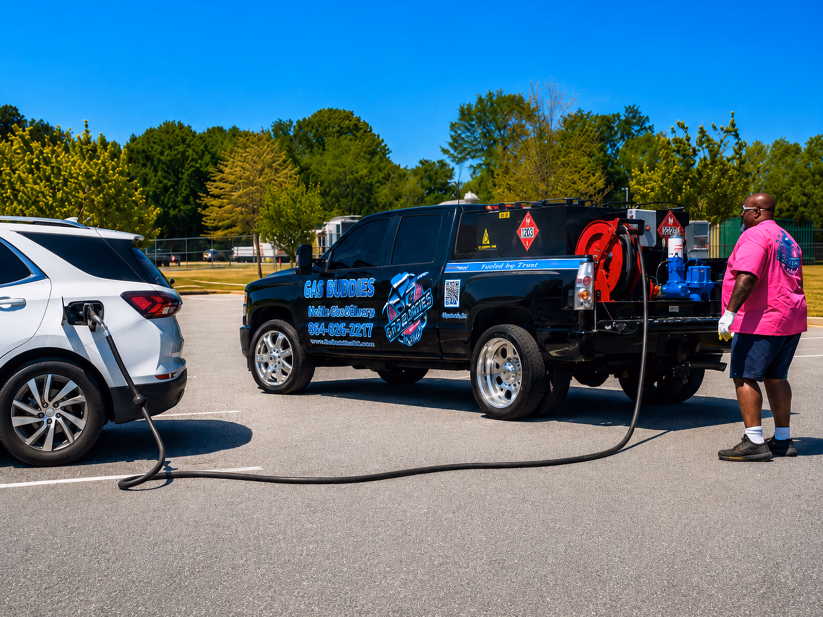 Gas Buddies vehicle wrap in Spartanburg, SC