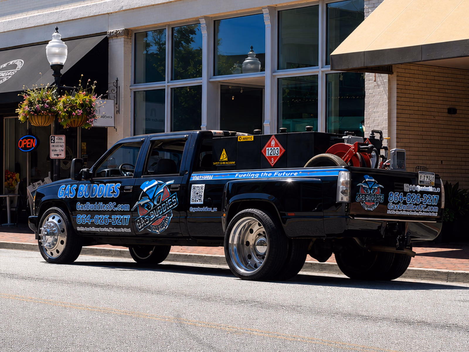Gas Buddies vehicle wrap in Spartanburg, SC