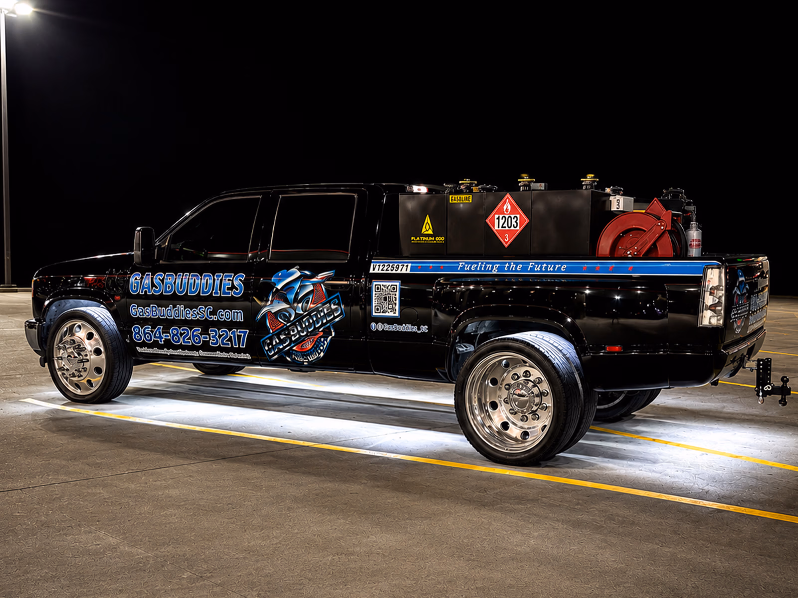 Gas Buddies vehicle wrap in Spartanburg, SC