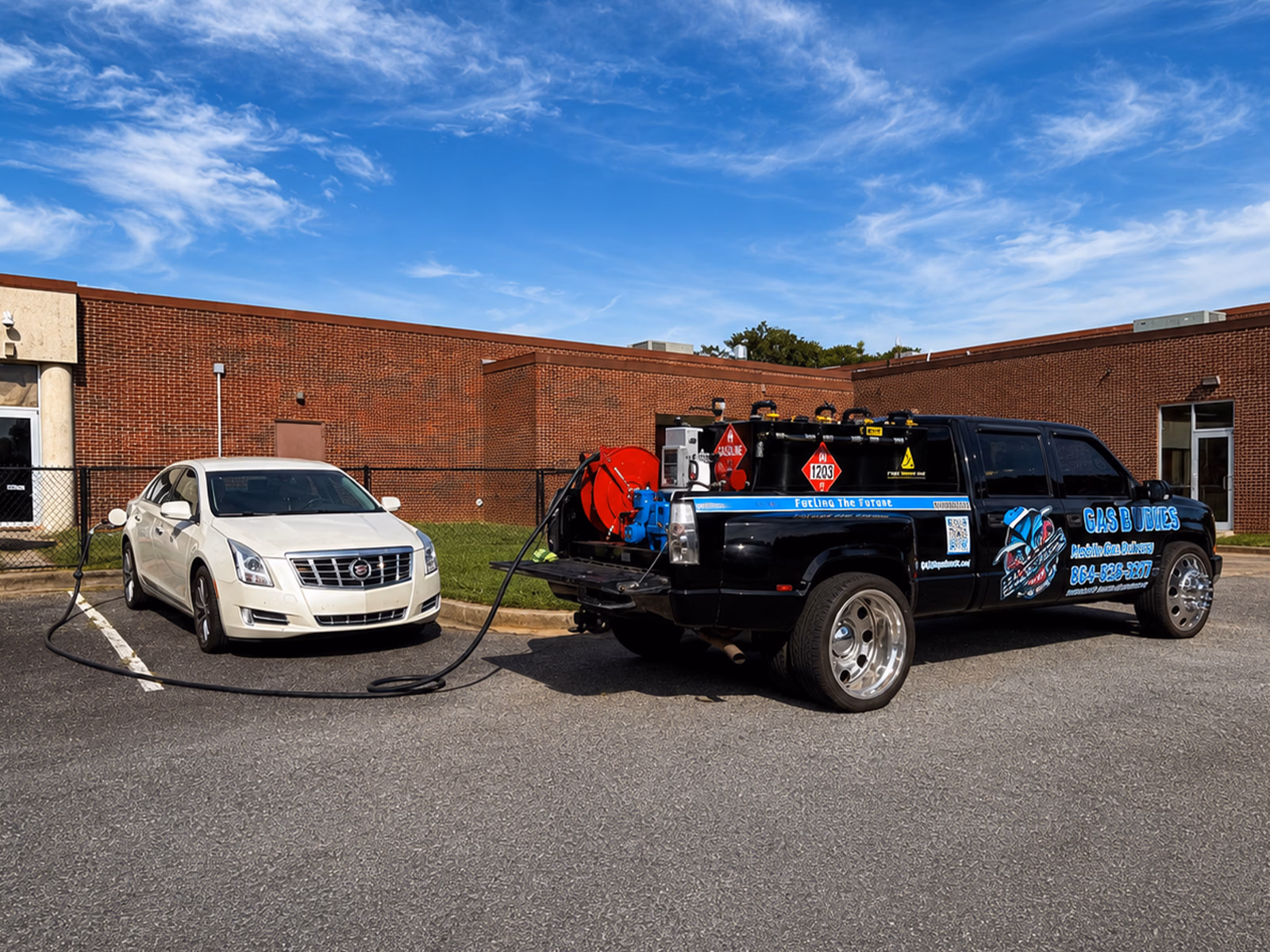 Gas Buddies vehicle wrap in Spartanburg, SC