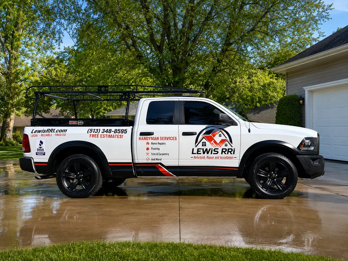 Spot graphics on a RAM Ram 1500 truck in Cincinnati, OH