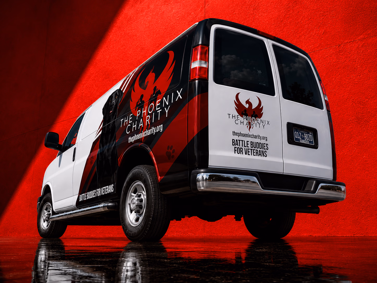 The Phoenix Charity vehicle wrap in Tullahoma, TN