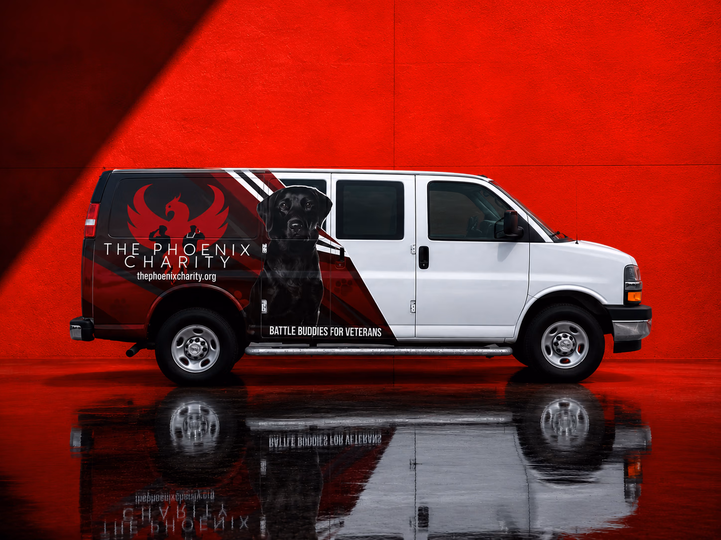 The Phoenix Charity vehicle wrap in Tullahoma, TN