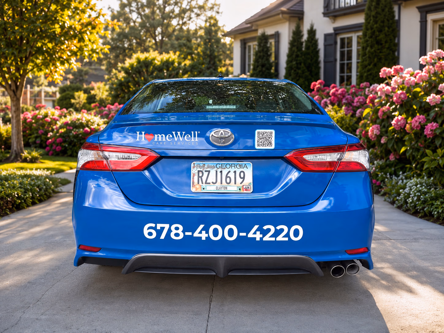 Home Well Care Services vehicle wrap in Atlanta, GA