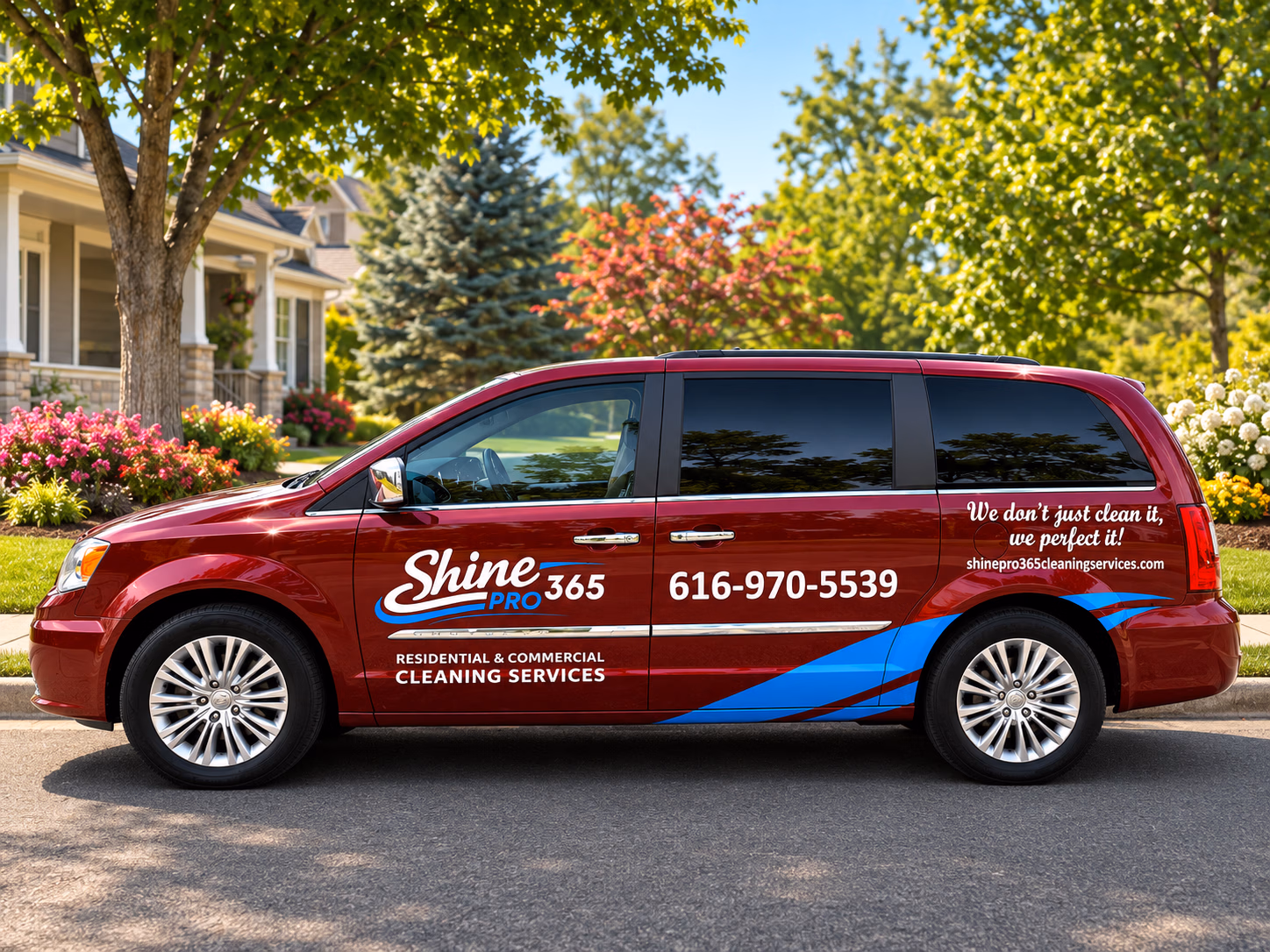 Shine Pro 365 vehicle wrap in Wayland, MI
