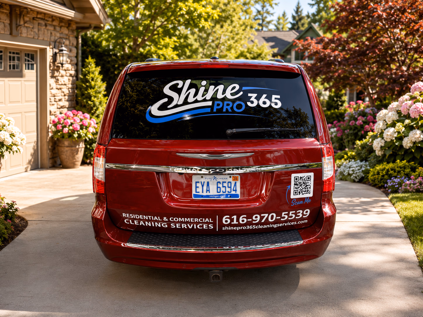 Shine Pro 365 vehicle wrap in Wayland, MI