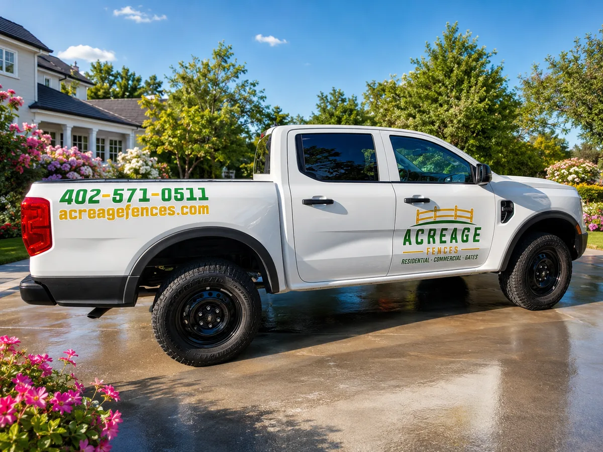 Spot graphics on a Ford Ranger truck in Omaha, NE