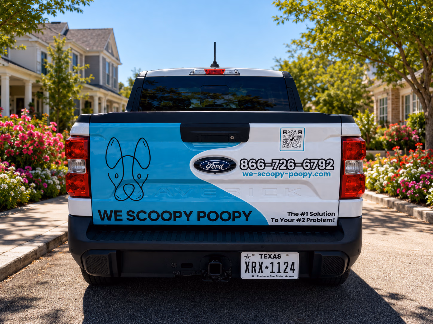 We Scoopy Poopy vehicle wrap in 75072