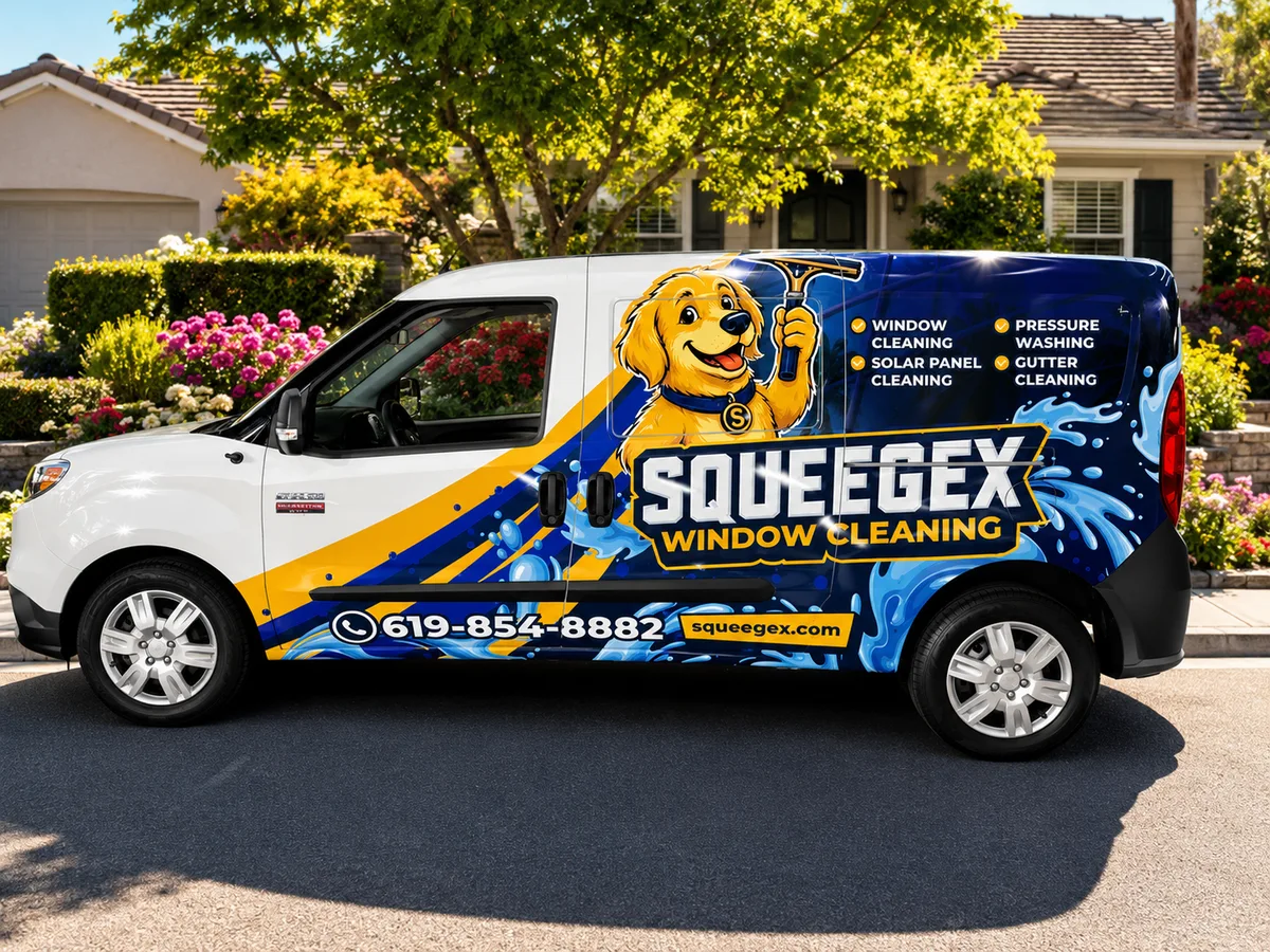 Partial wrap on a RAM ProMaster City van in San Diego, CA