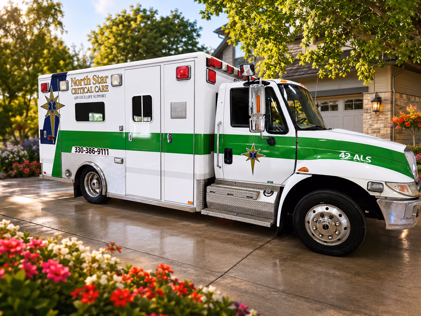 North Star Critical Care vehicle wrap