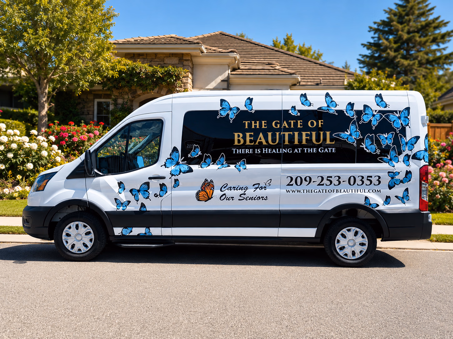 The Gate of Beautiful vehicle wrap
