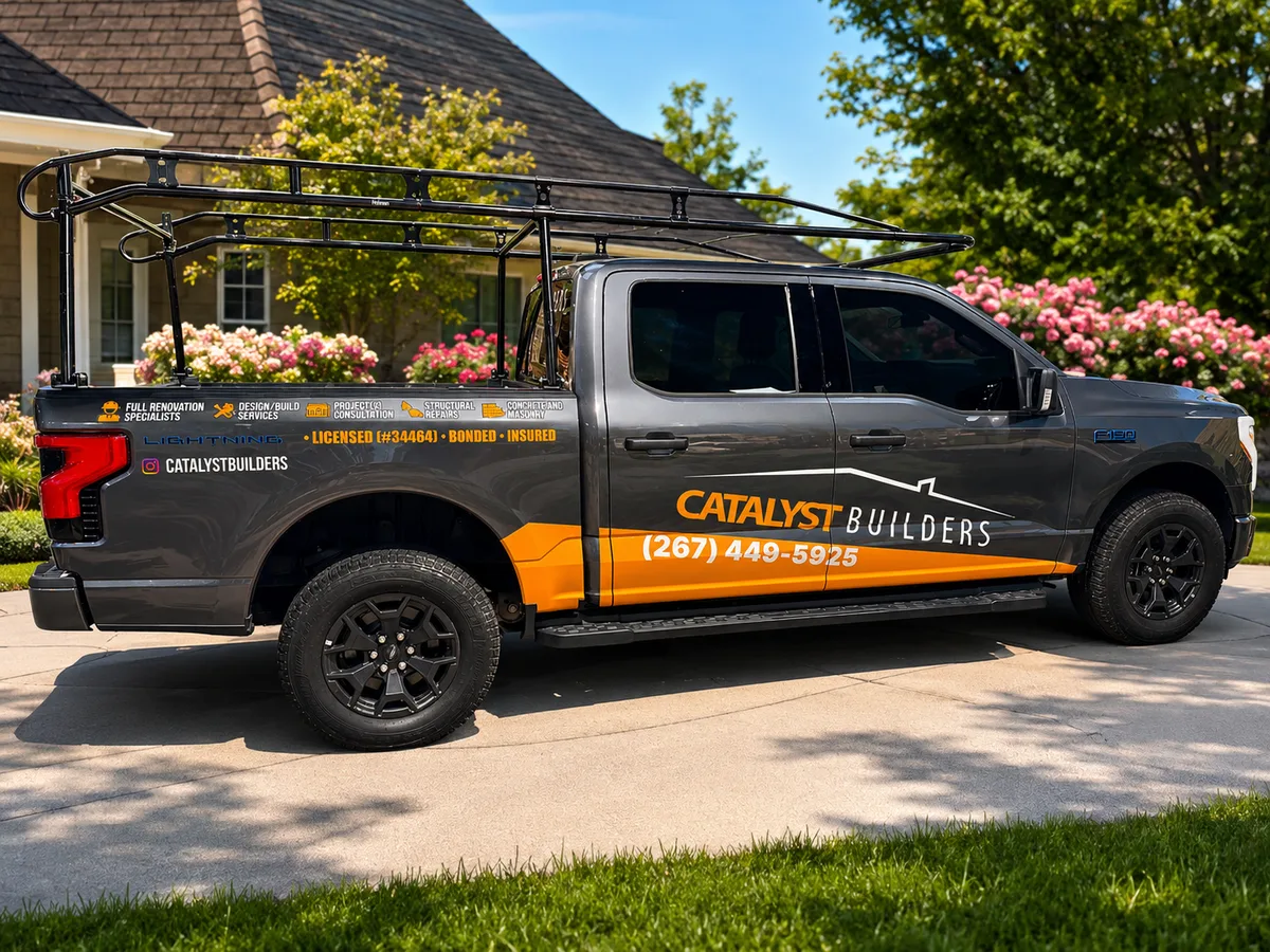Spot graphics on a Ford F-150 truck in Philadelphia, PA