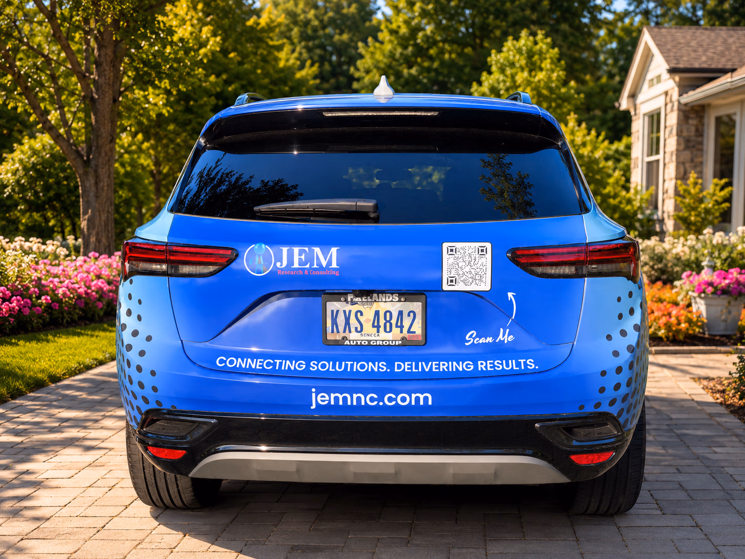 JEM Network Consulting vehicle wrap in Tiffin, OH