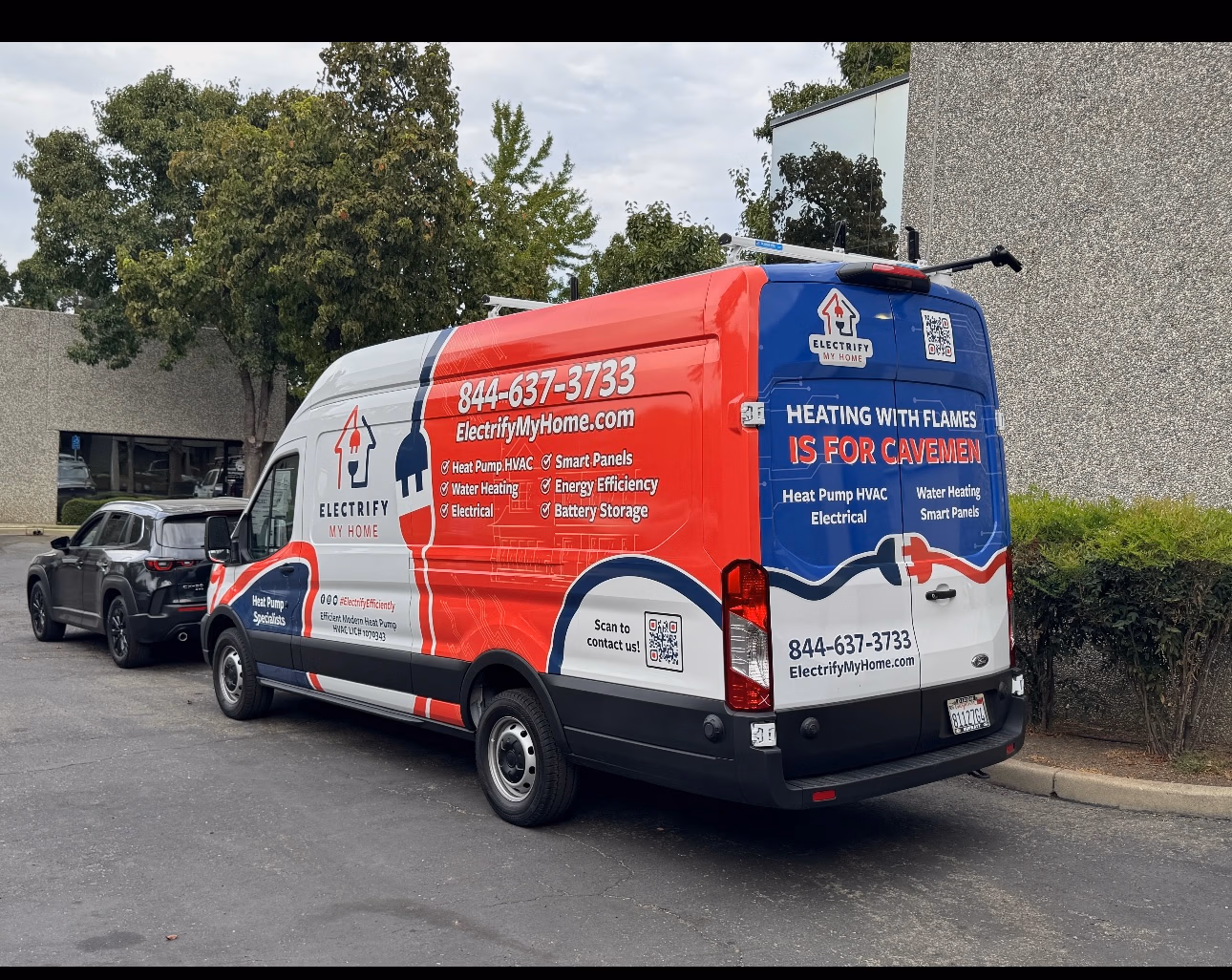 Electrify My Home vehicle wrap in Suisun City, CA