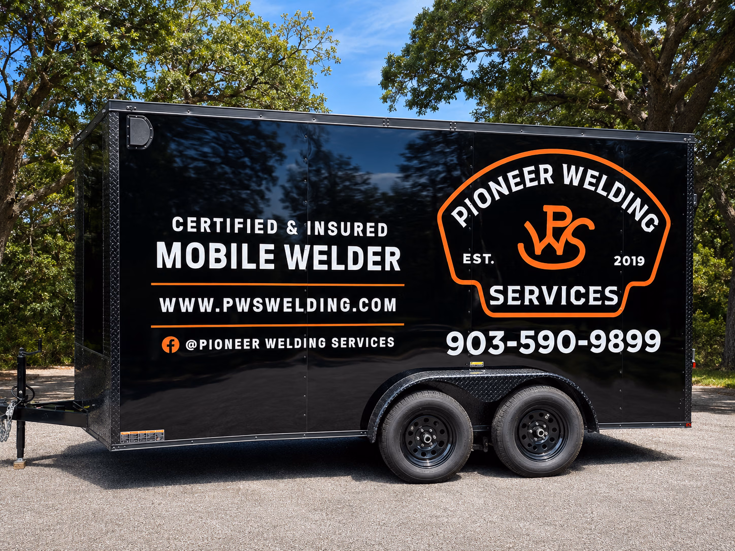 Pioneer Welding Services vehicle wrap in Bellevue, NE