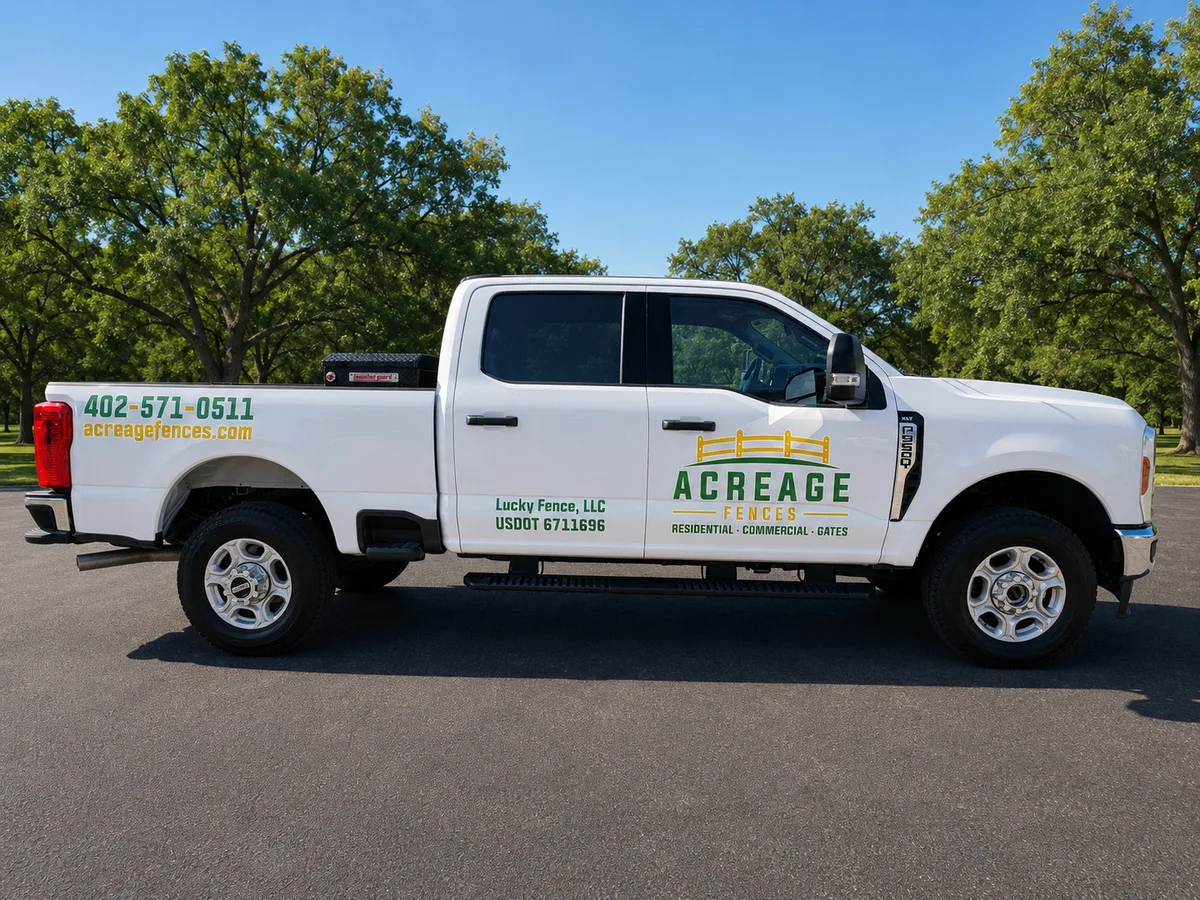 Spot graphics on a Ford F-250 truck in Omaha, NE