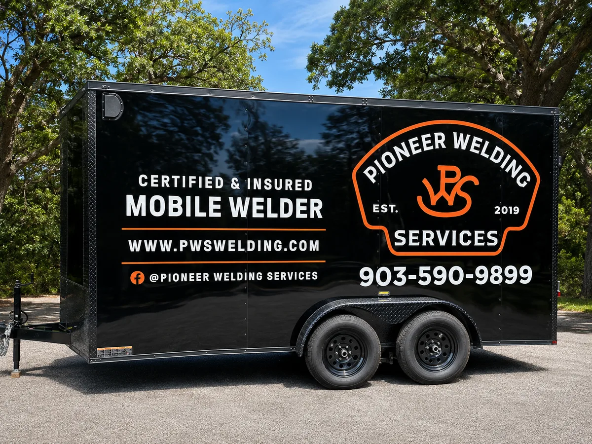Spot graphics on a trailer in Bellevue, NE