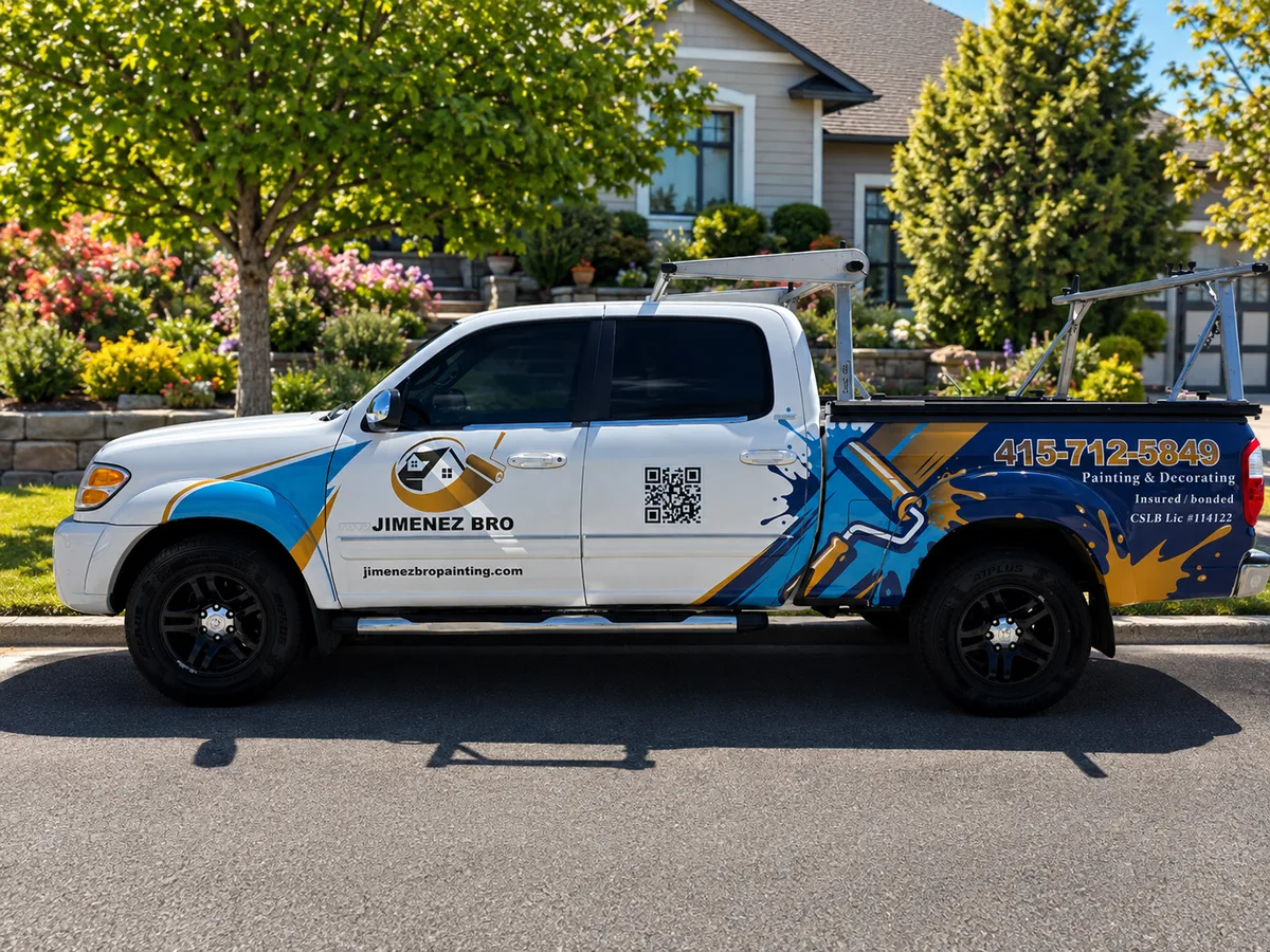 Partial wrap on a Toyota Tundra truck in Manteca, CA