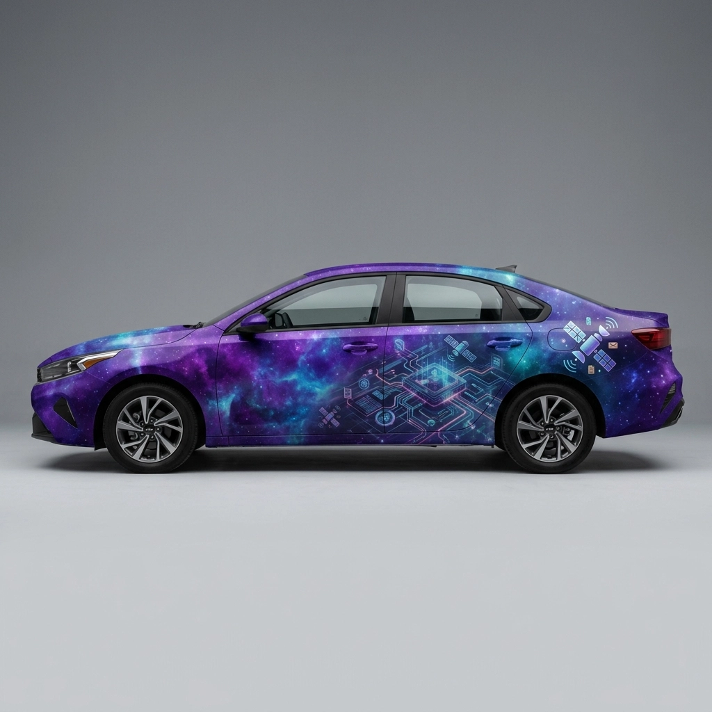 2025 Kia K4 LXS wrap concept