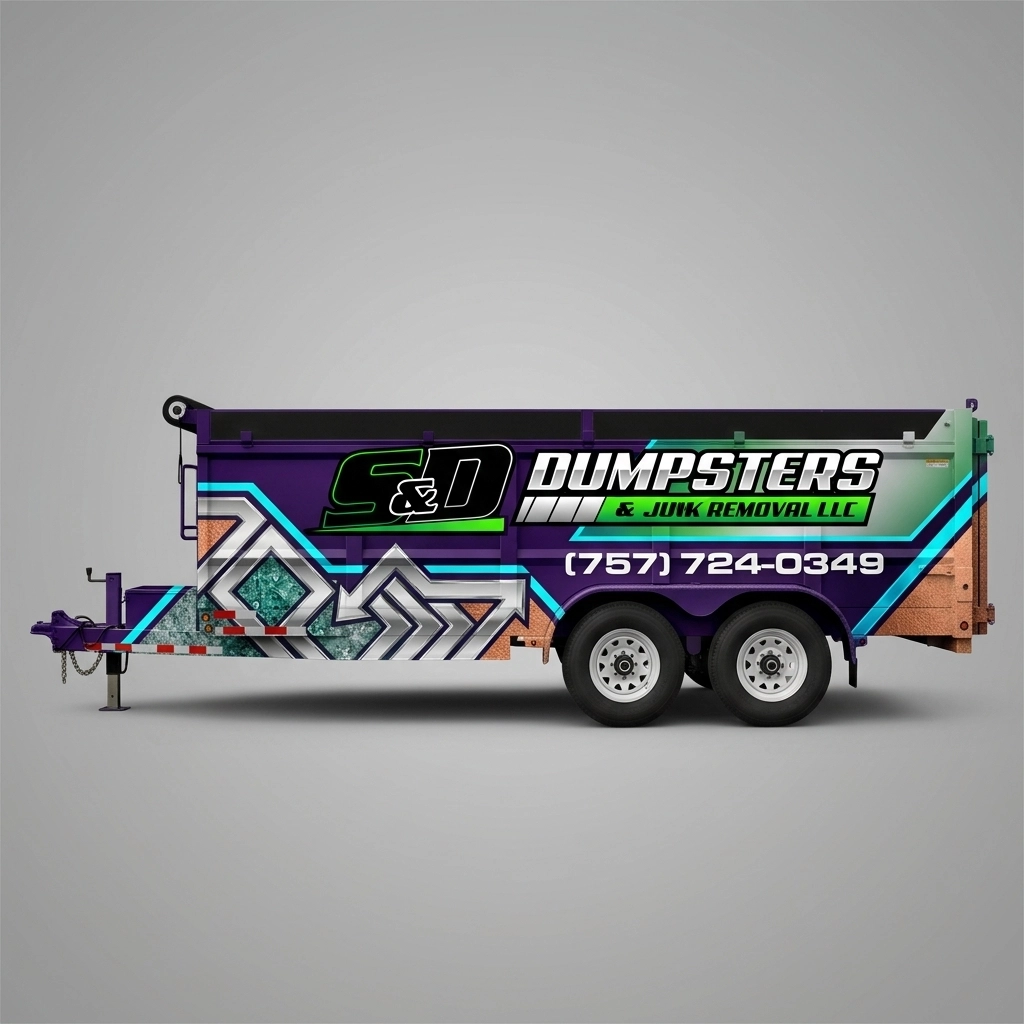 Dump Trailer wrap concept