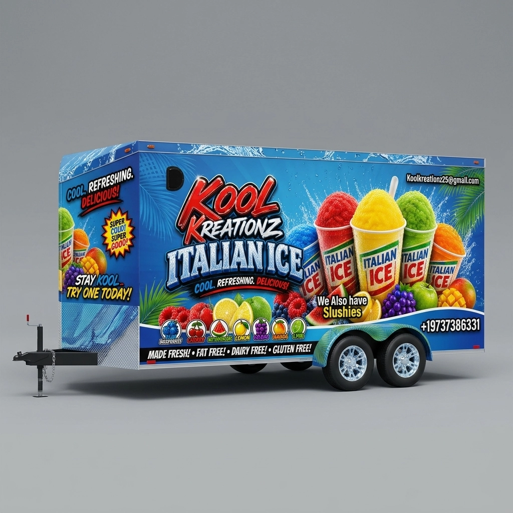 V-Nose Trailer wrap concept