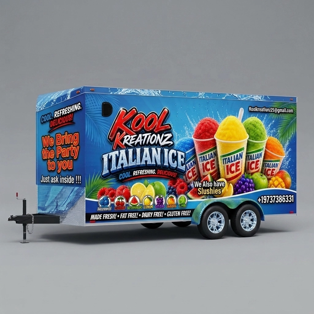 V-Nose Trailer wrap concept