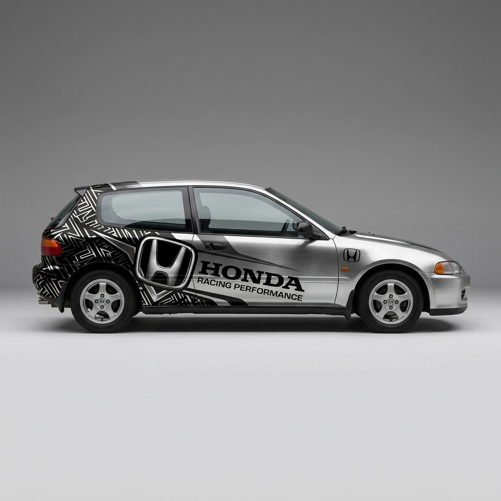 1992 Honda Civic VX wrap concept