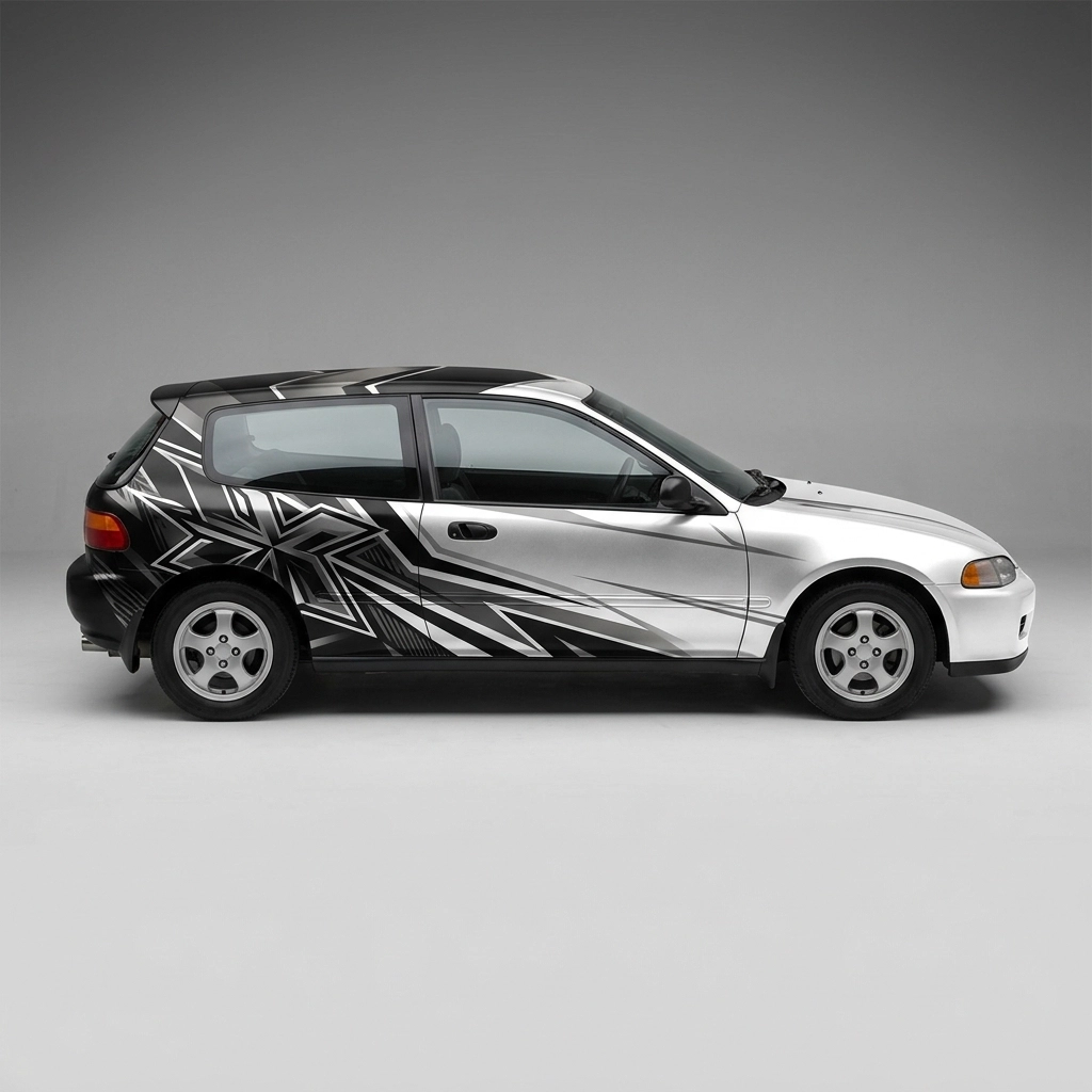 1992 Honda Civic VX wrap concept