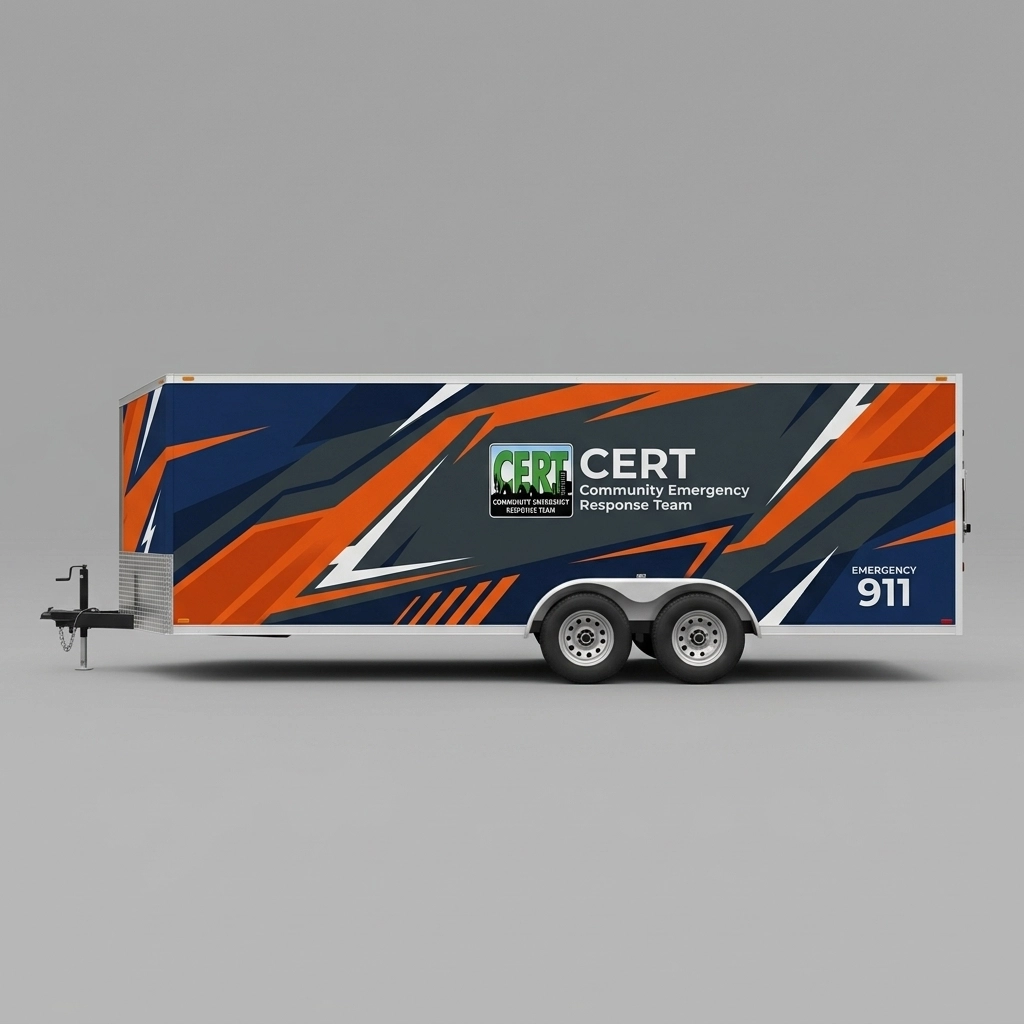 Flat Nose Trailer wrap concept