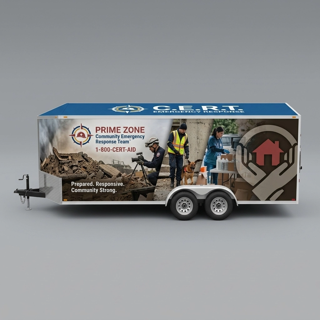 Flat Nose Trailer wrap concept