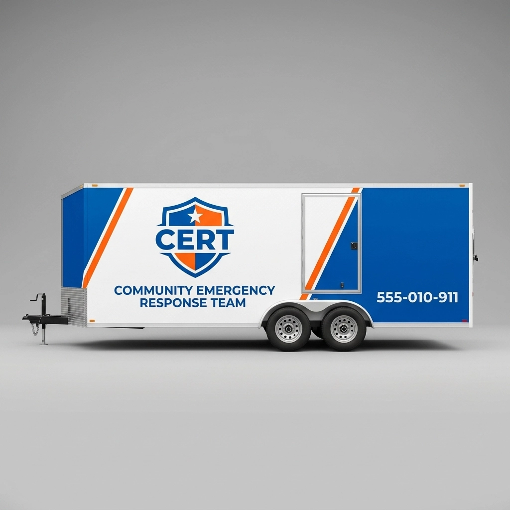 Flat Nose Trailer wrap concept