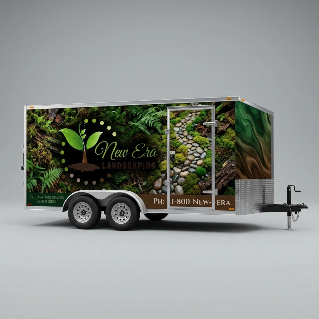 Flat Nose Trailer wrap concept