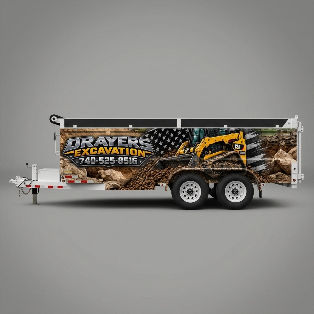 Dump Trailer wrap concept