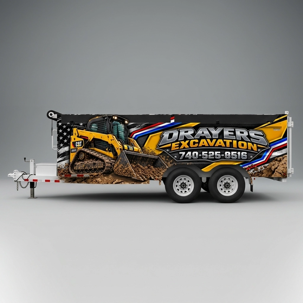Dump Trailer wrap concept