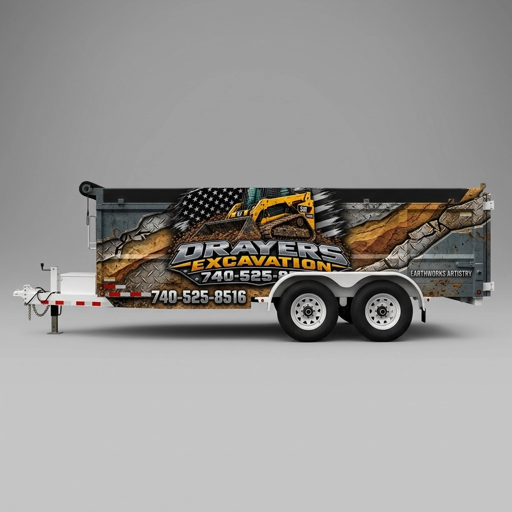 Dump Trailer wrap concept