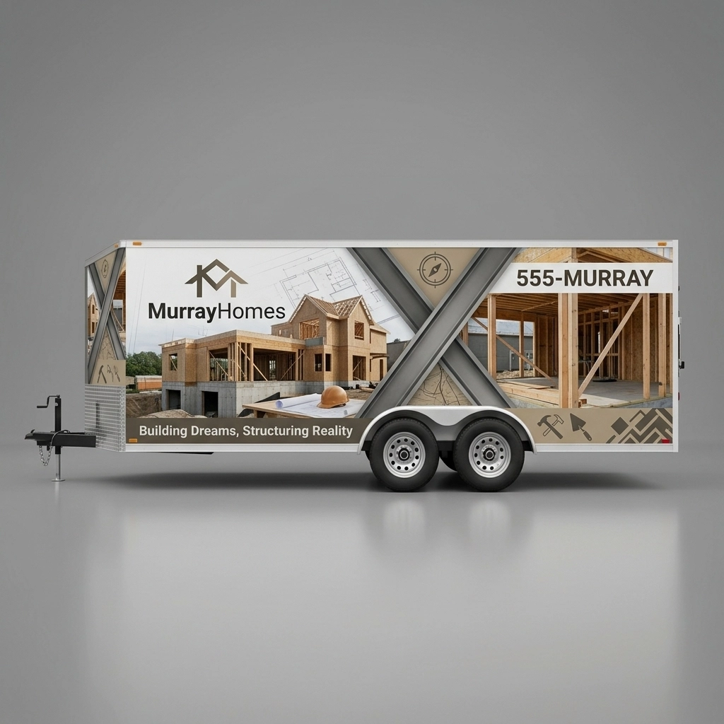 Flat Nose Trailer wrap concept