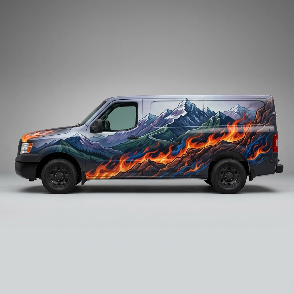 2016 Nissan NV3500 SL wrap concept