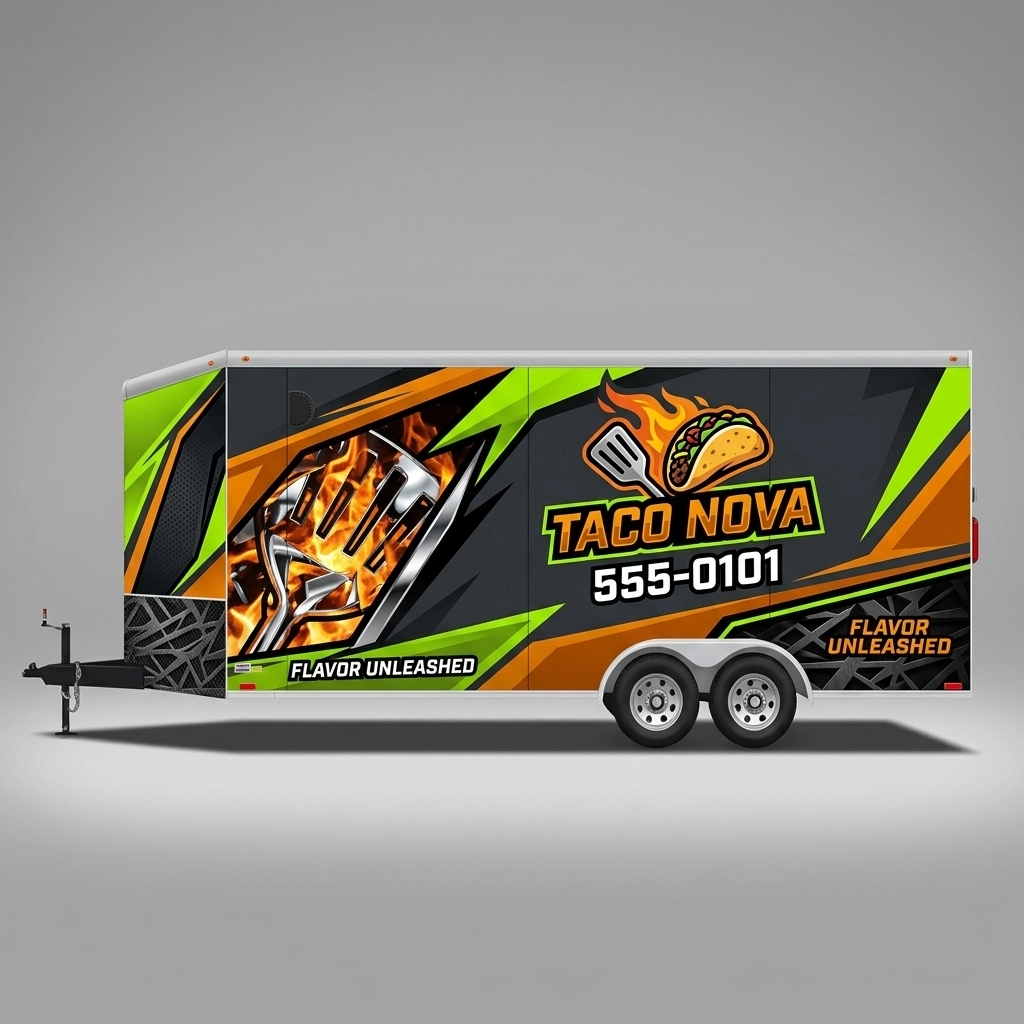 V-Nose Trailer wrap concept