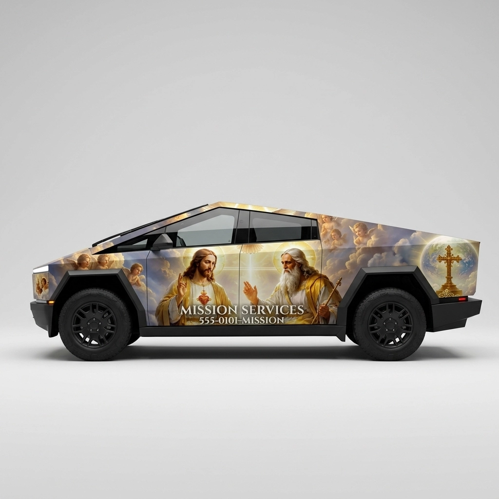 2026 Tesla Cybertruck Dual Motor wrap concept